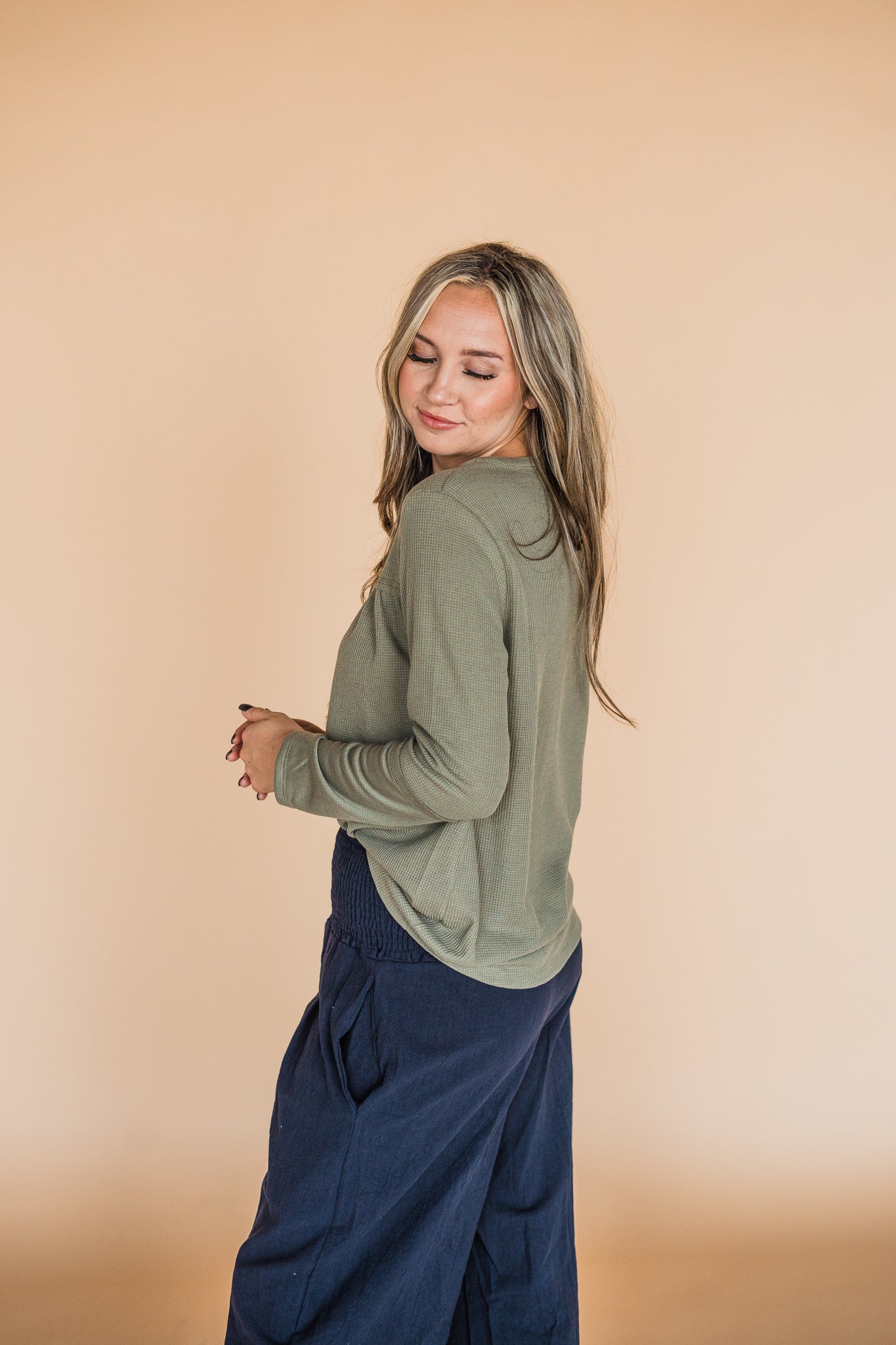 Olive Thermal Long Sleeve