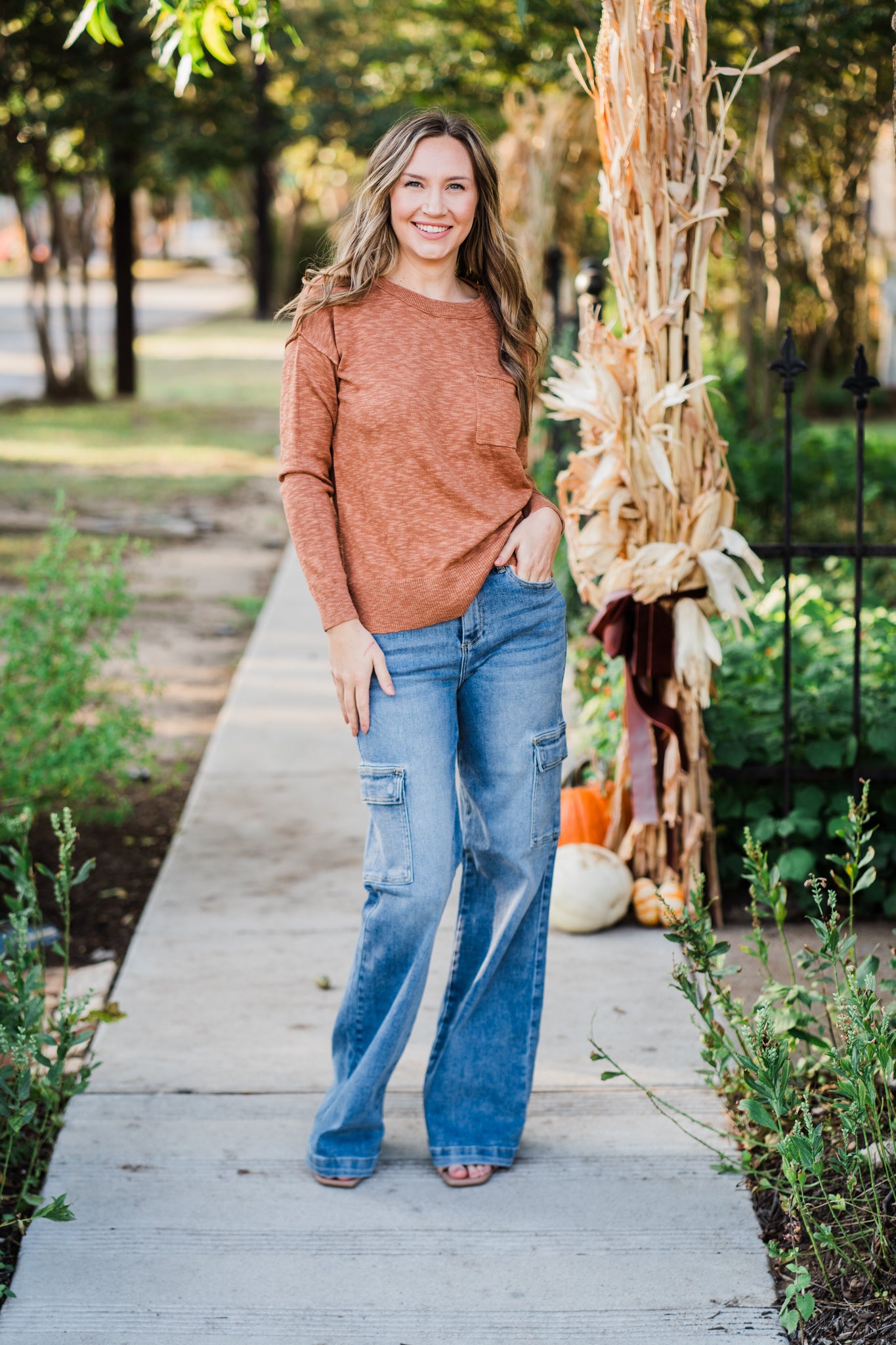 Persimmon Round Neck Sweater