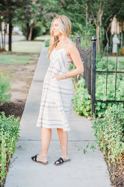 Sunstone Striped Midi Dress