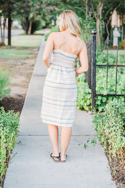 Sunstone Striped Midi Dress