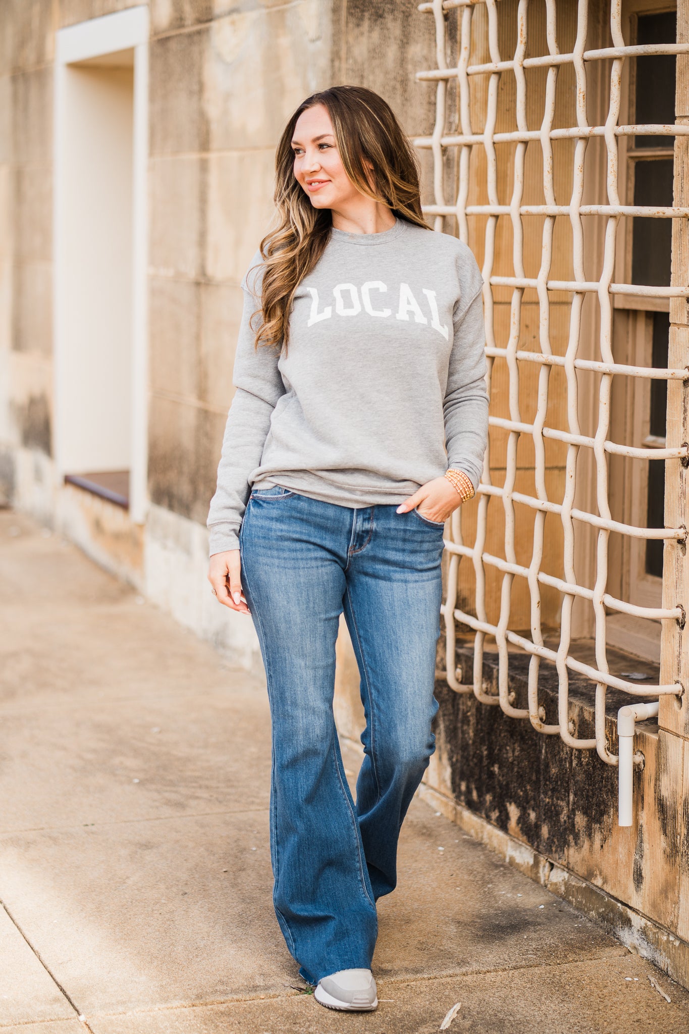 LOCAL Graphic Sweatshirt- Heather Grey