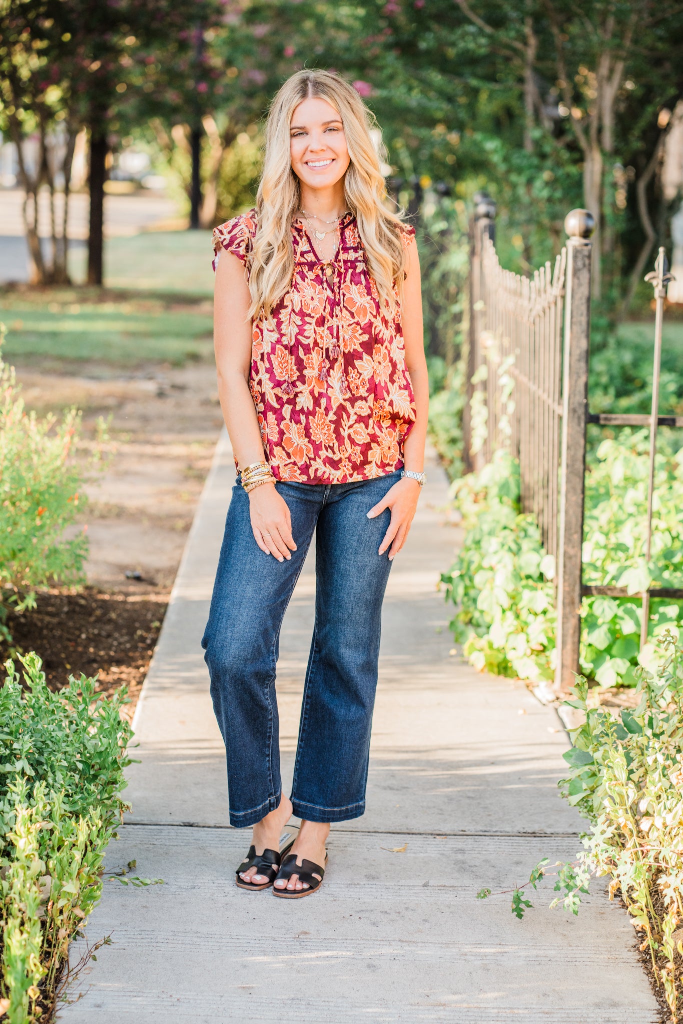 Riverbend Dark Wash High Rise Crop Wide Jeans