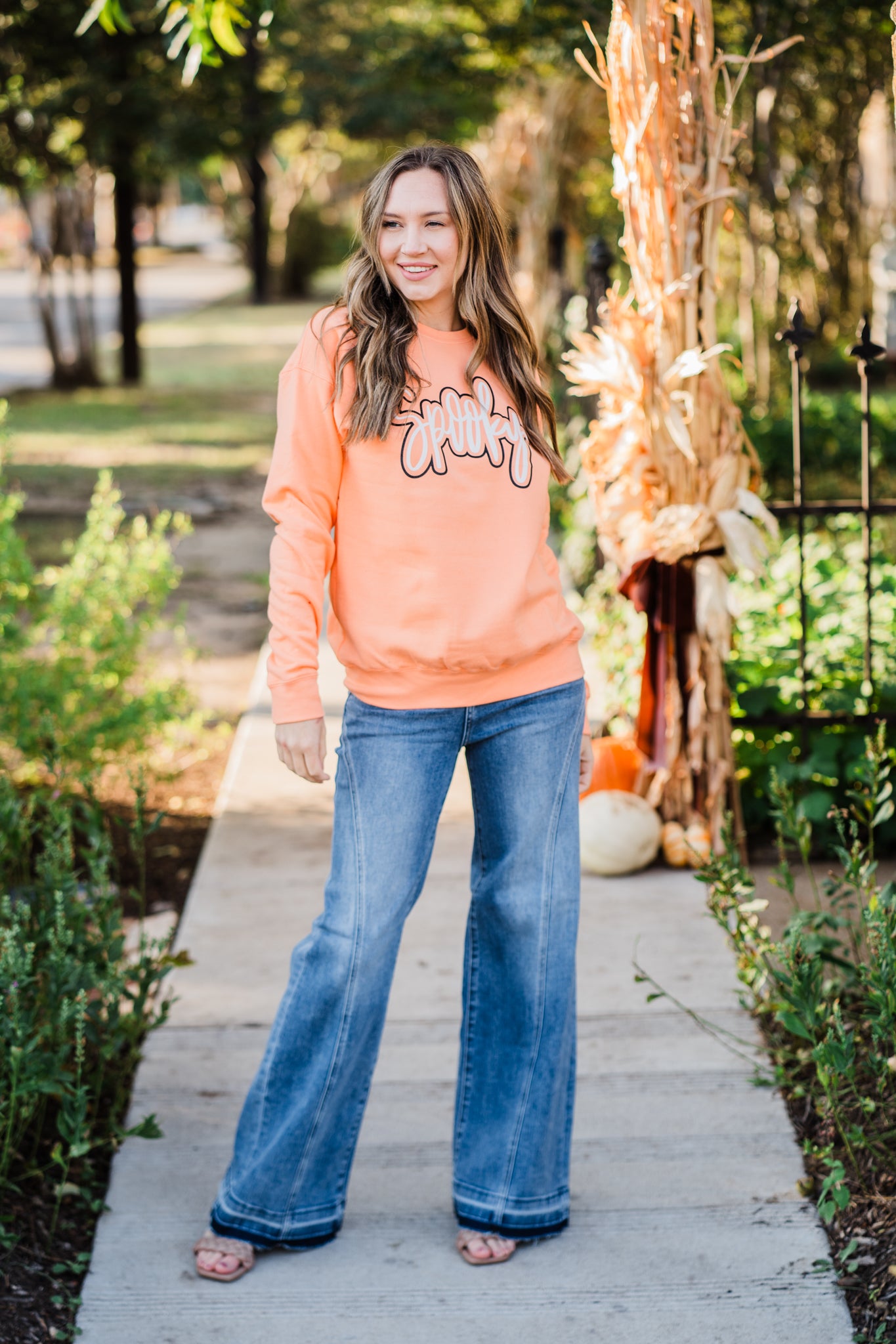 Spooky Puff Glitter Sweatshirt