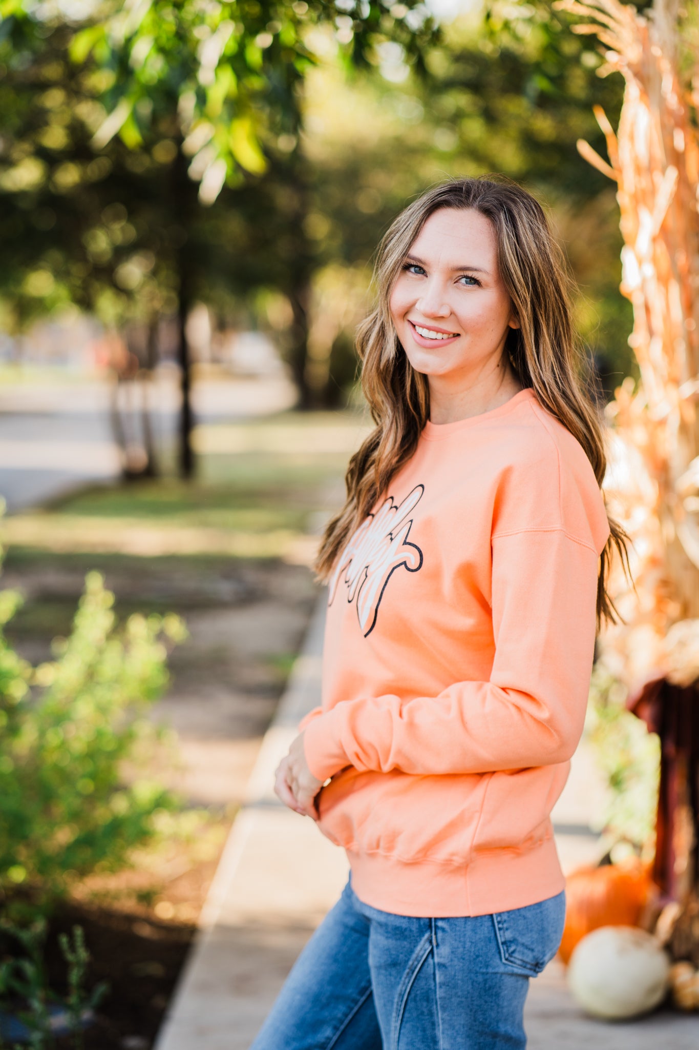 Spooky Puff Glitter Sweatshirt