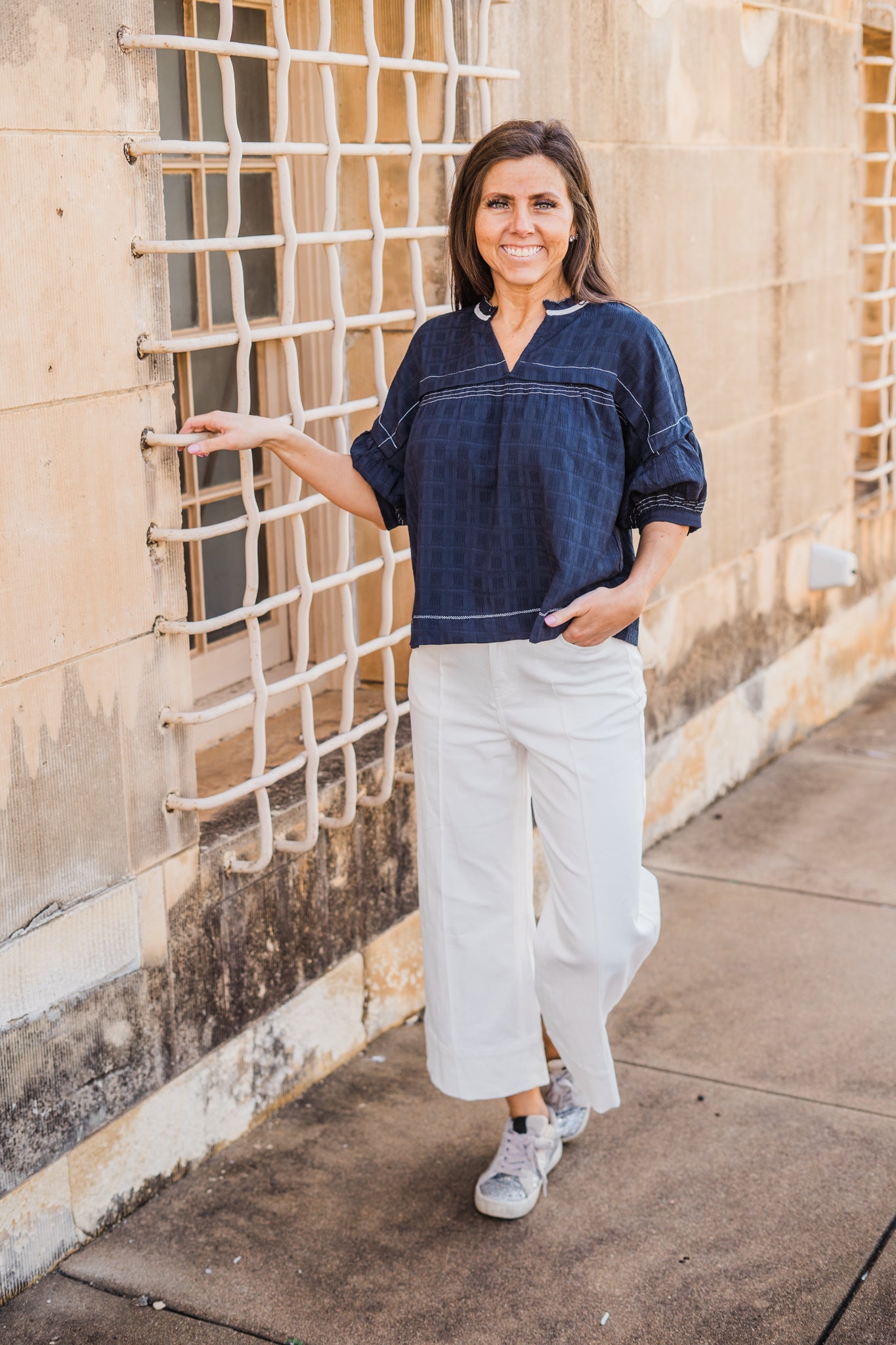 Coastal White Trouser Pants