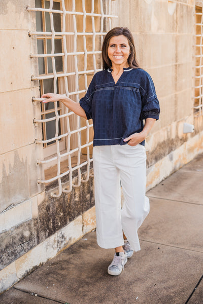 Coastal White Trouser Pants