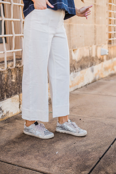Coastal White Trouser Pants