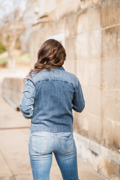 Jackie Dark Wash Denim Jacket