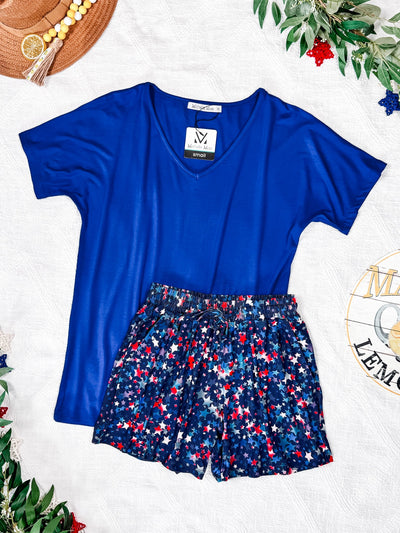 IN STOCK Jamie Shorts - Navy Star Mix