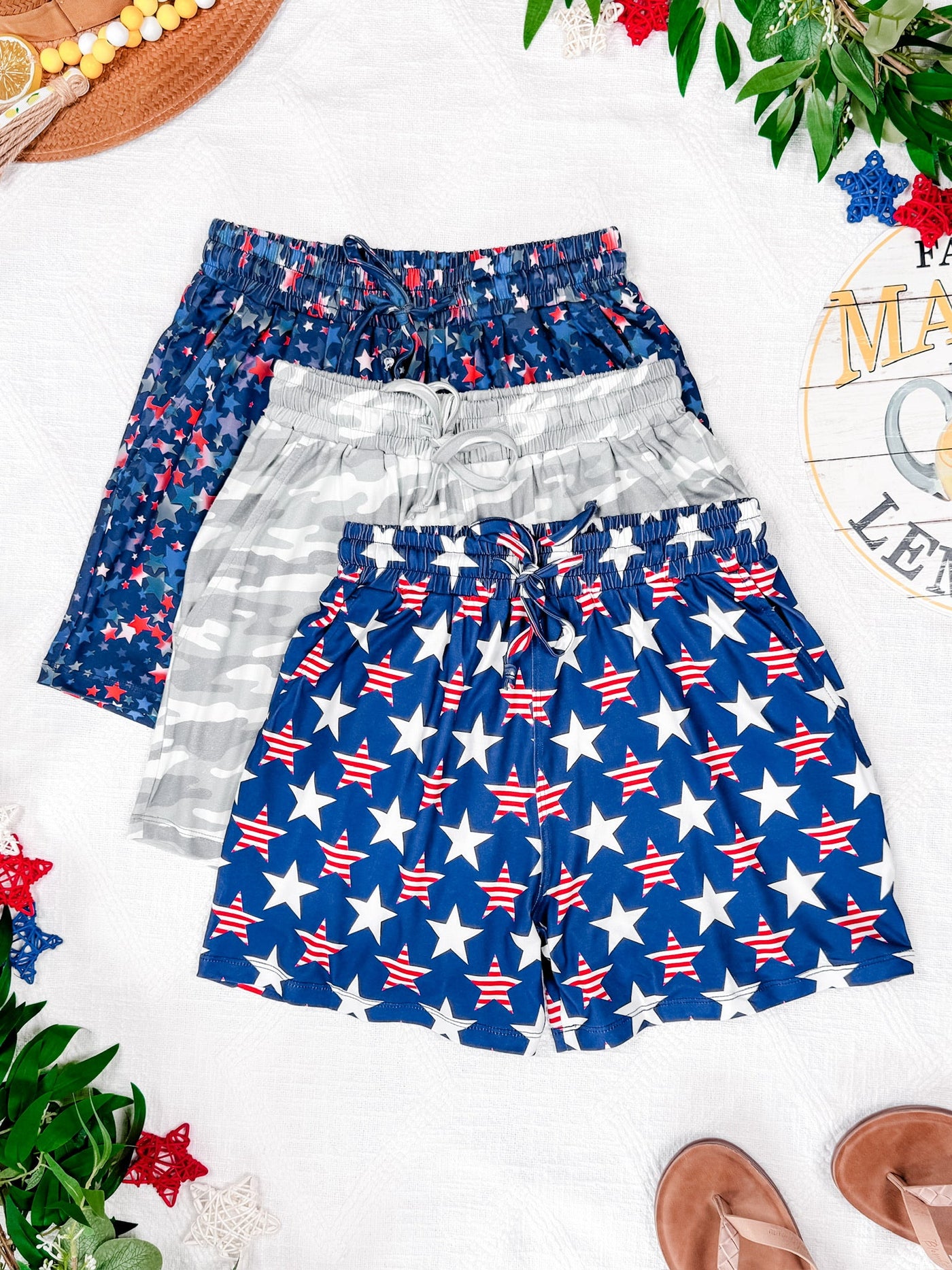 IN STOCK Jamie Shorts - Navy Star Mix