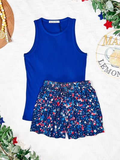IN STOCK Jamie Shorts - Navy Star Mix