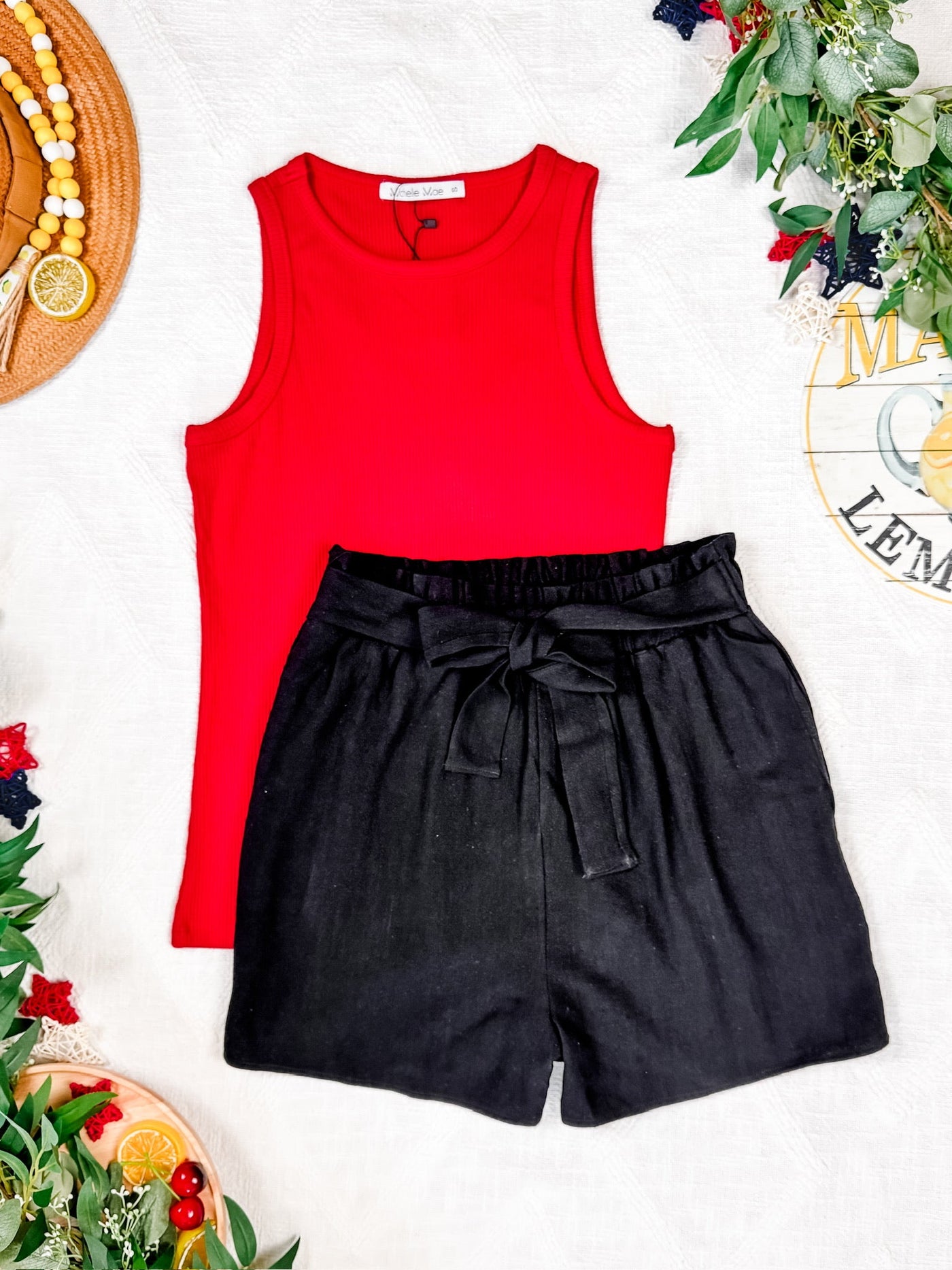 IN STOCK Libby Linen Shorts - Black