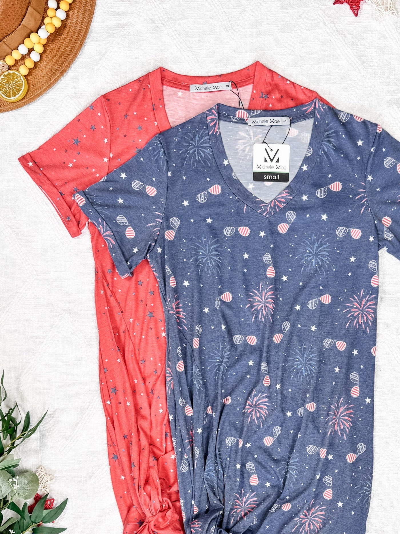 IN STOCK Knot Dress - Aviators and Fireworks
