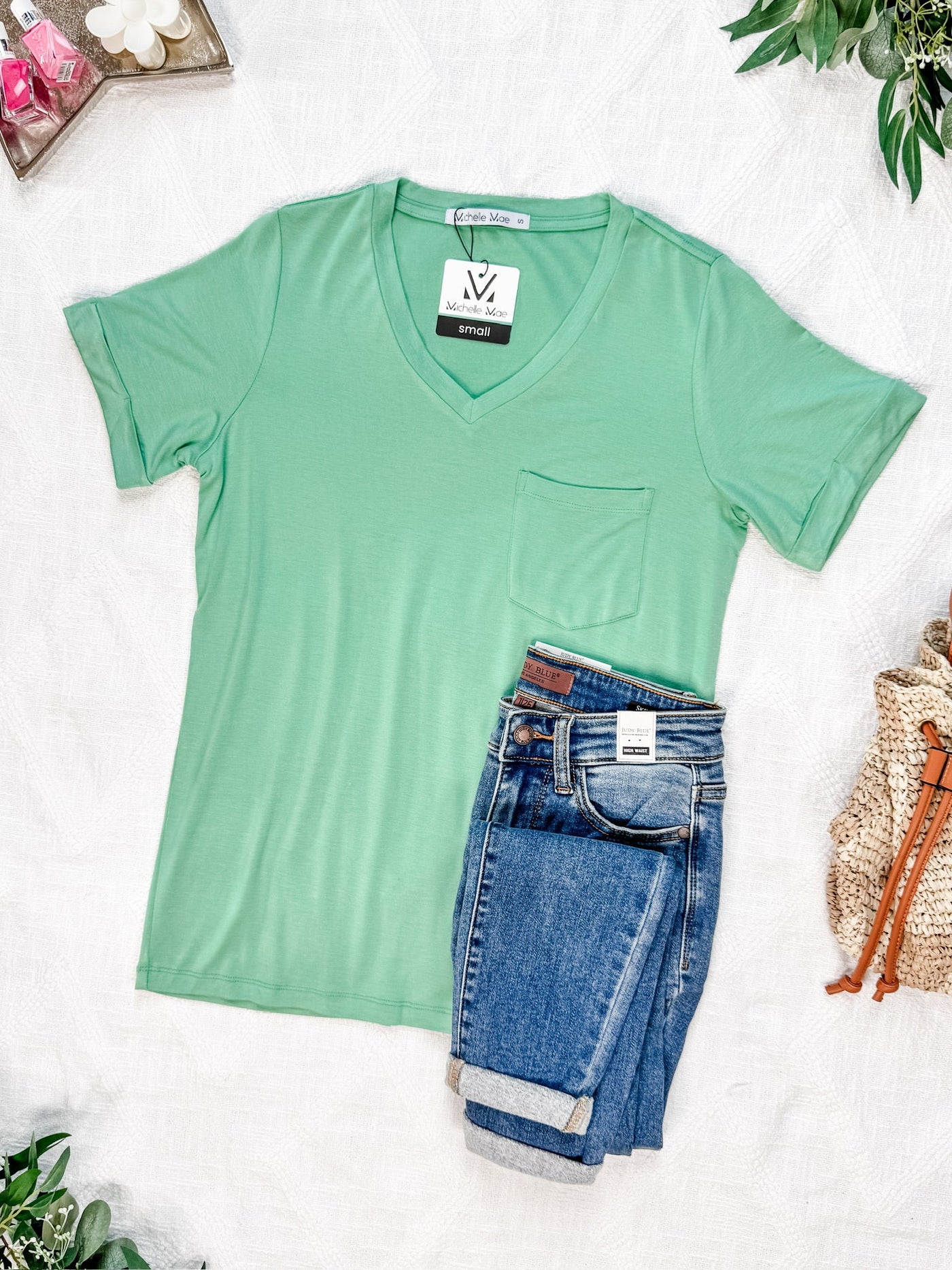 IN STOCK Sophie Pocket Tee - Mint