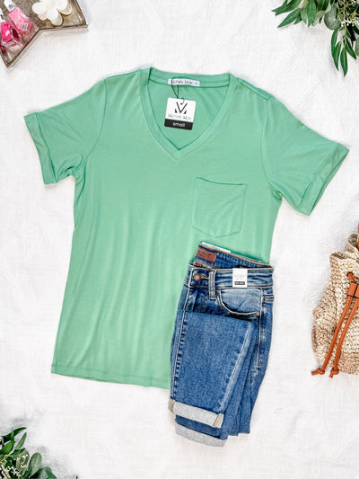IN STOCK Sophie Pocket Tee - Mint