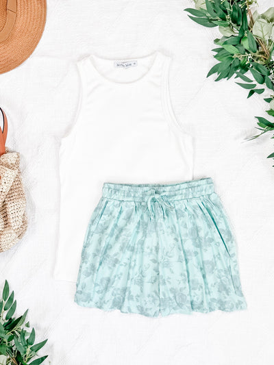 IN STOCK Jamie Shorts - Vintage Mint Floral