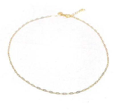 Mini Paperclip Chain Necklace