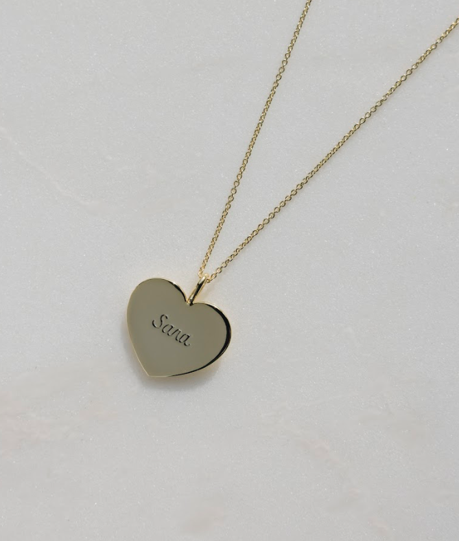 Customized Heart Charm - 1"