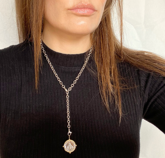 Gallery Lariat Necklace - designed for Pendant Charms and Initials