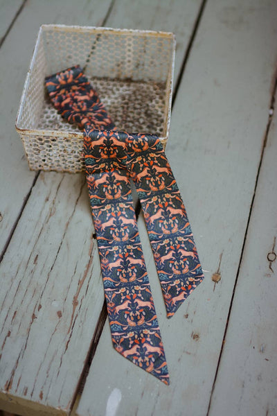 Prairie Days in Denim Western Silk Twilly - Holiday Shopping