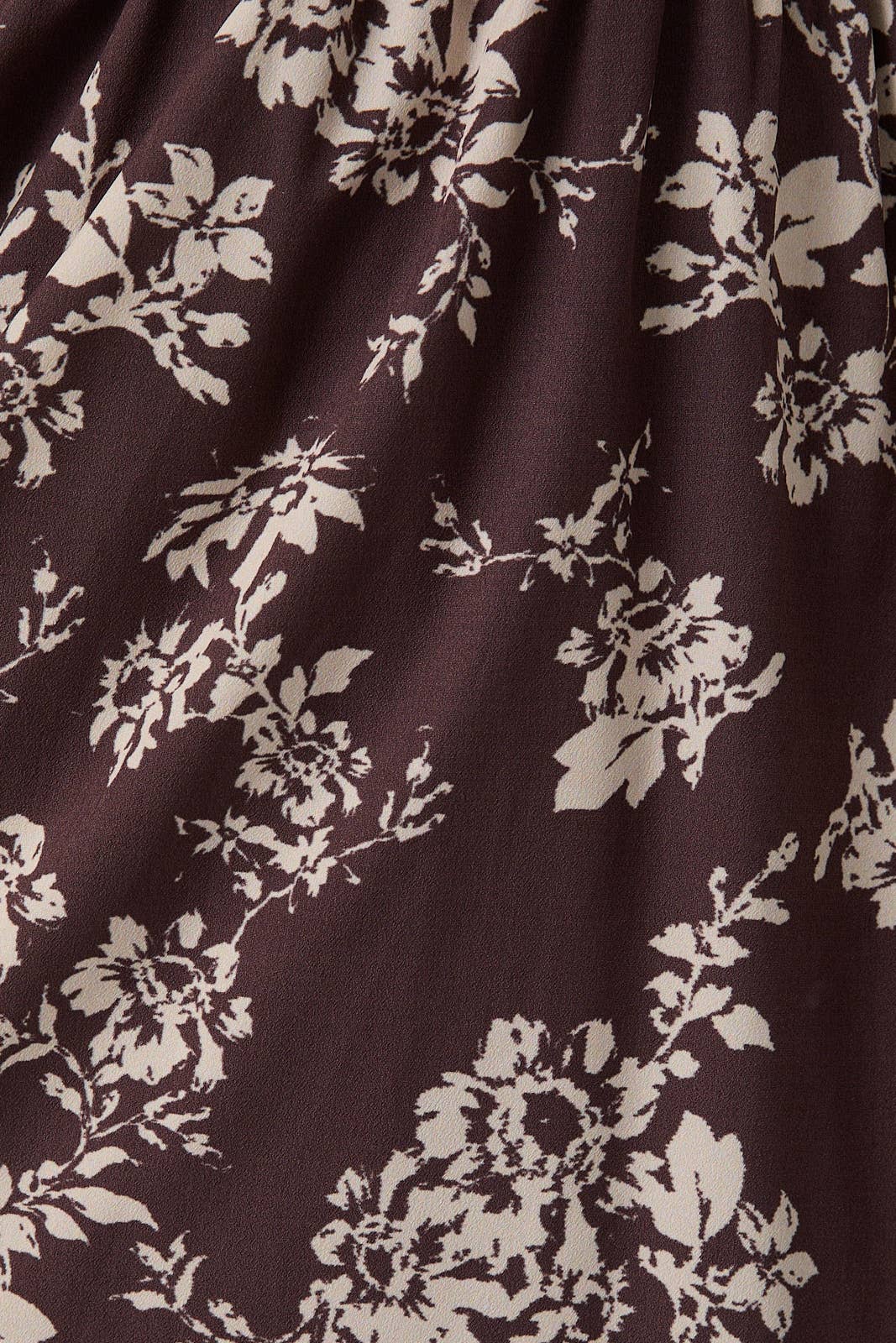 Brown & Cream Floral Mini Dress