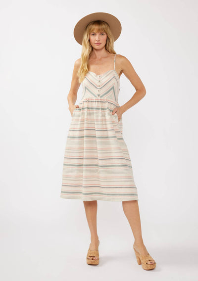 Sunstone Striped Midi Dress