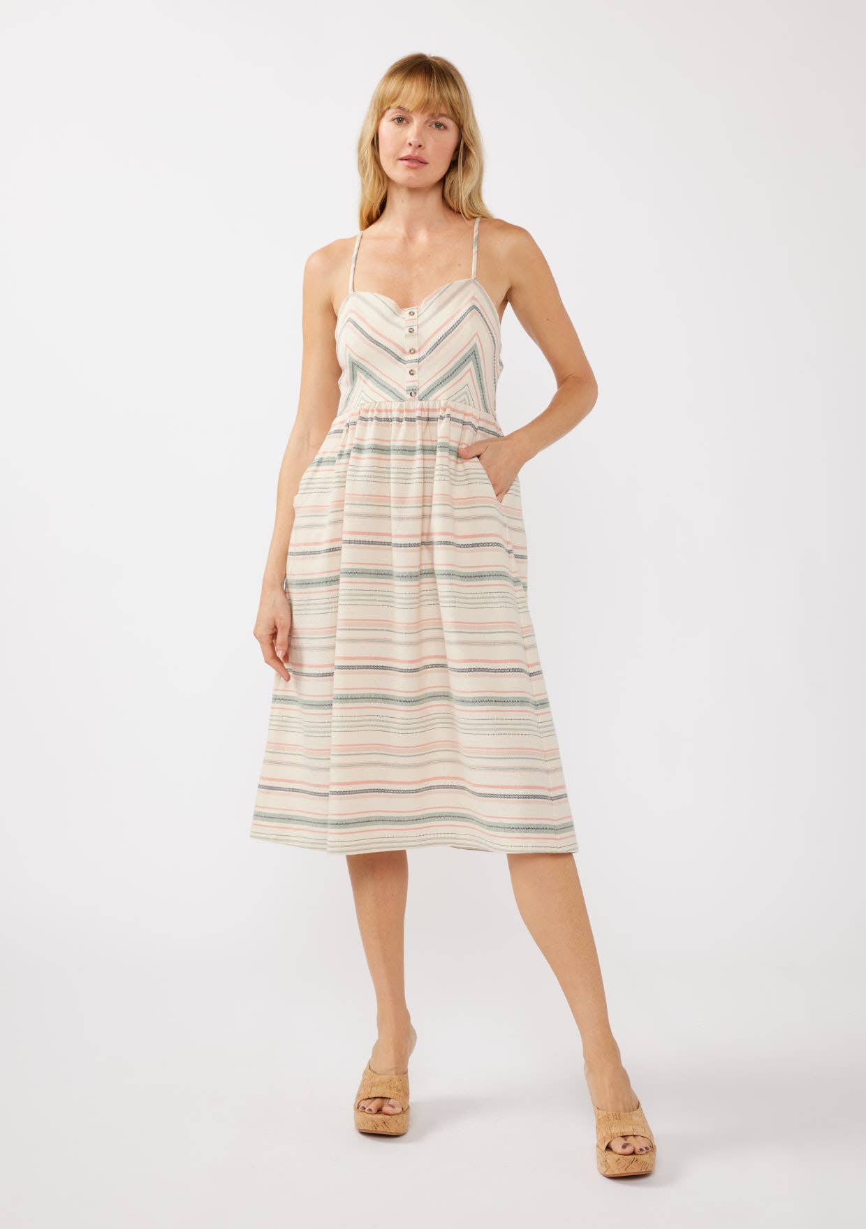 Sunstone Striped Midi Dress