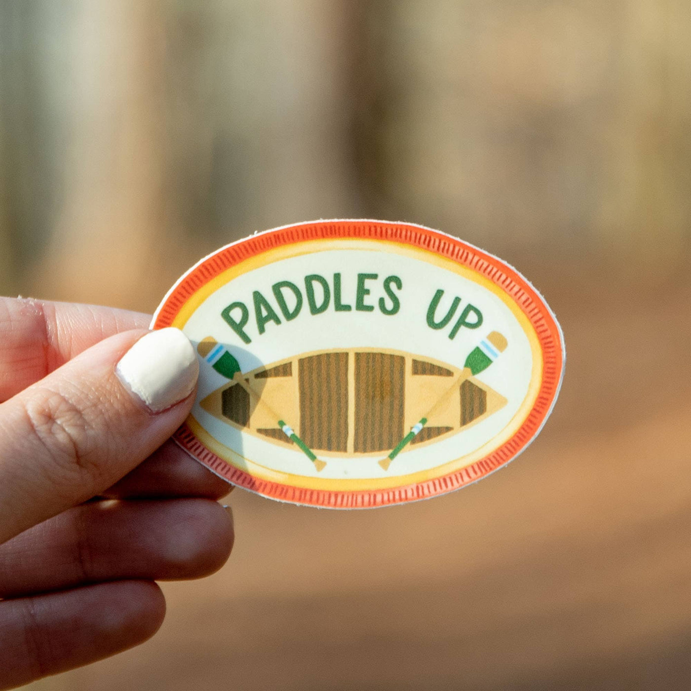 Paddles Up Decal Sticker