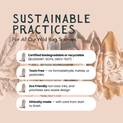 Heartland Series: Oregon Inspired Wildflower Silk Scarf Wild Rag