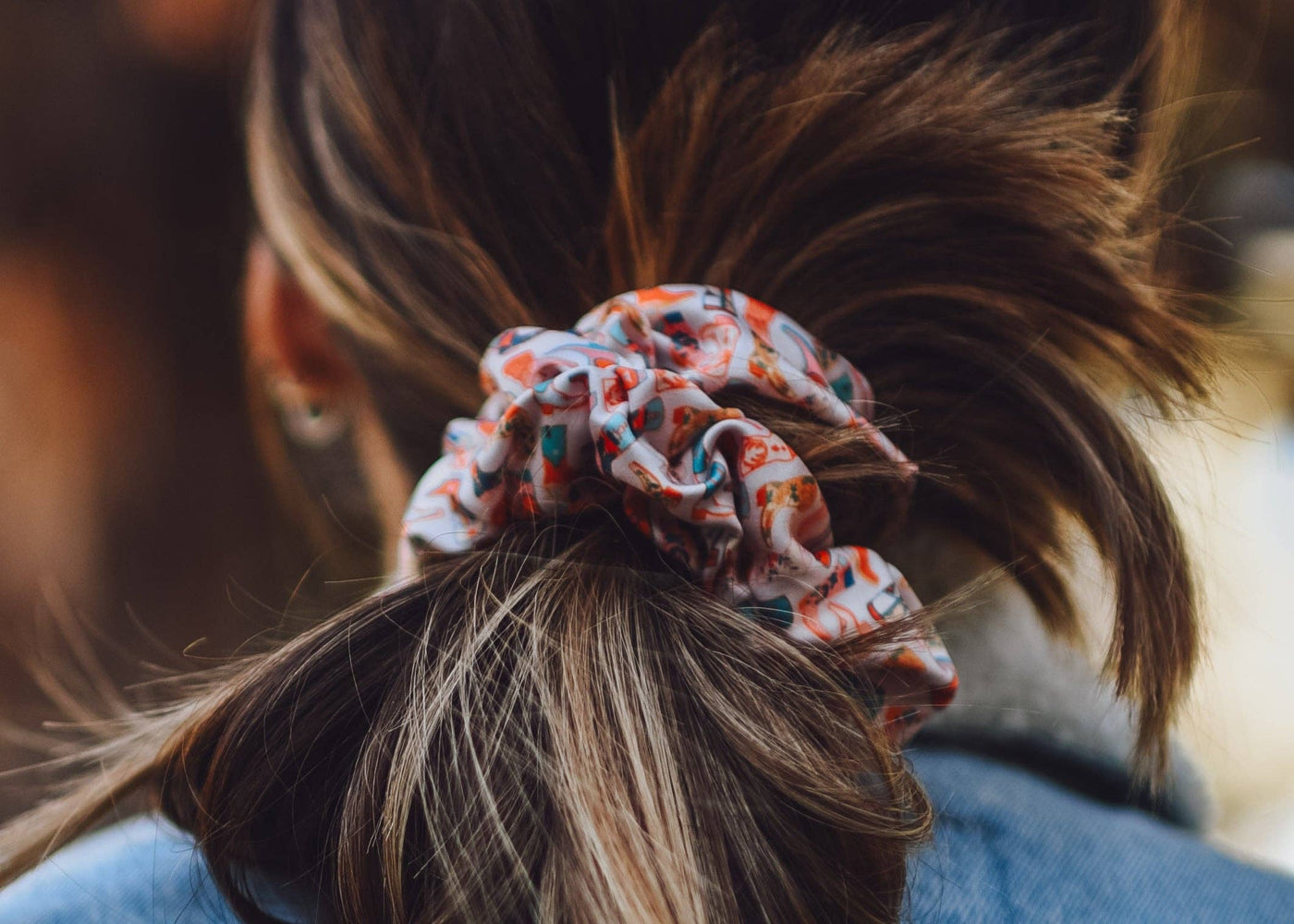 Cowboy Boots Scrunchie Cowgirl Hair Accessory - Stocking Stuffer Gift