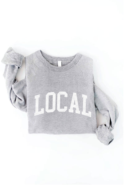 LOCAL Graphic Sweatshirt- Heather Grey