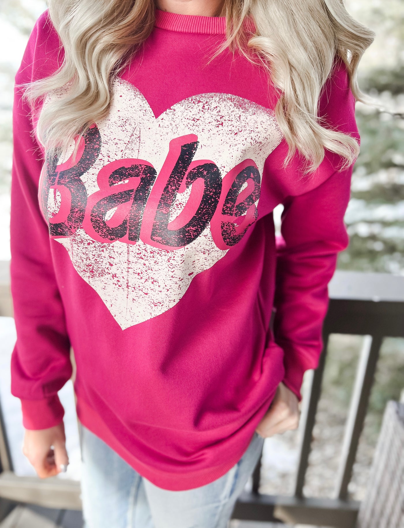 Retro Babe Valentine Sweatshirt