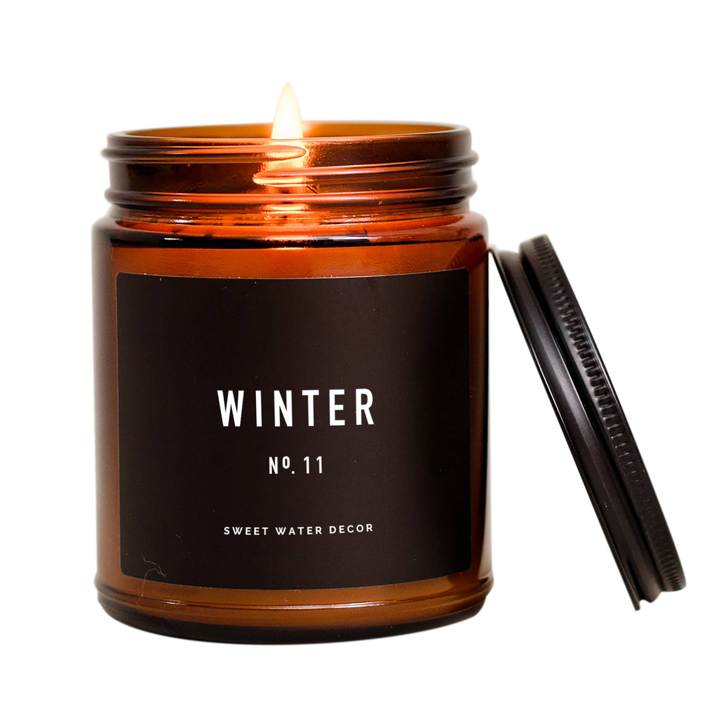 Winter Candle- Amber Jar