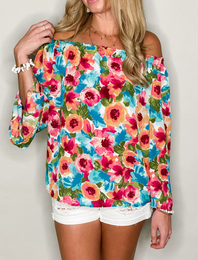 Key West Floral Top