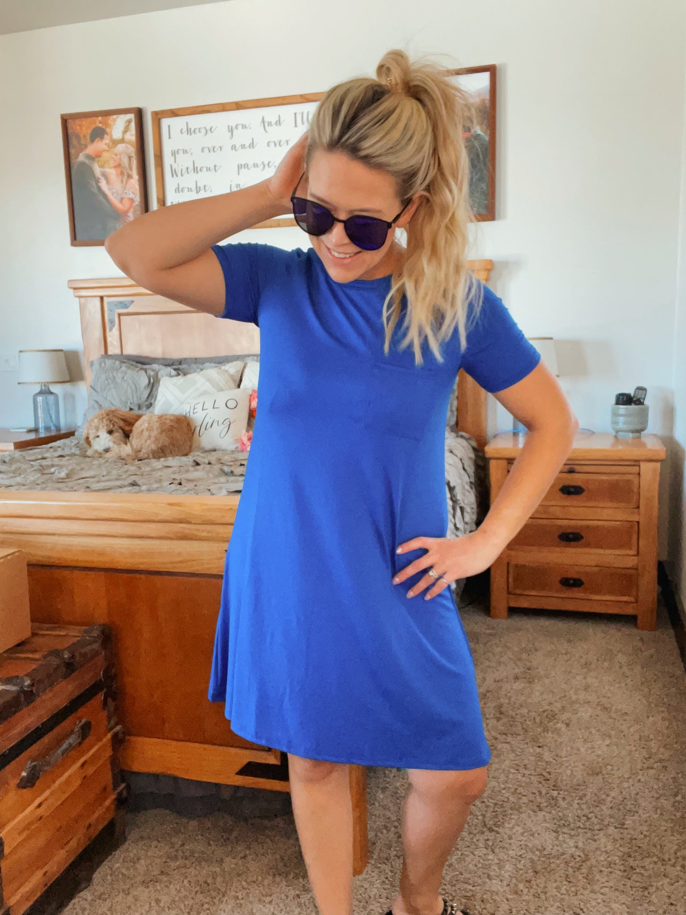 Neon Blue Pool Dress
