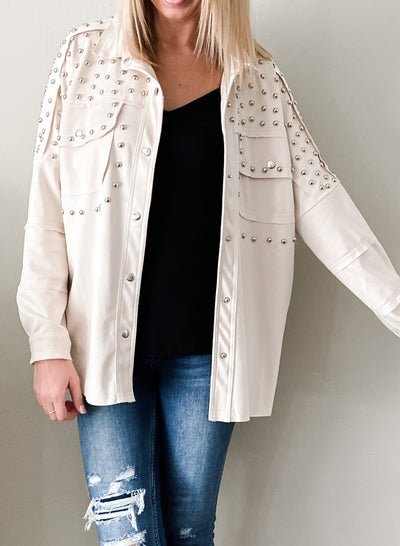 Royal Studded Suede Jacket