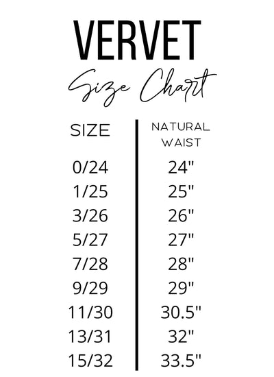 VERVET High Rise Button Up Distressed Skinny