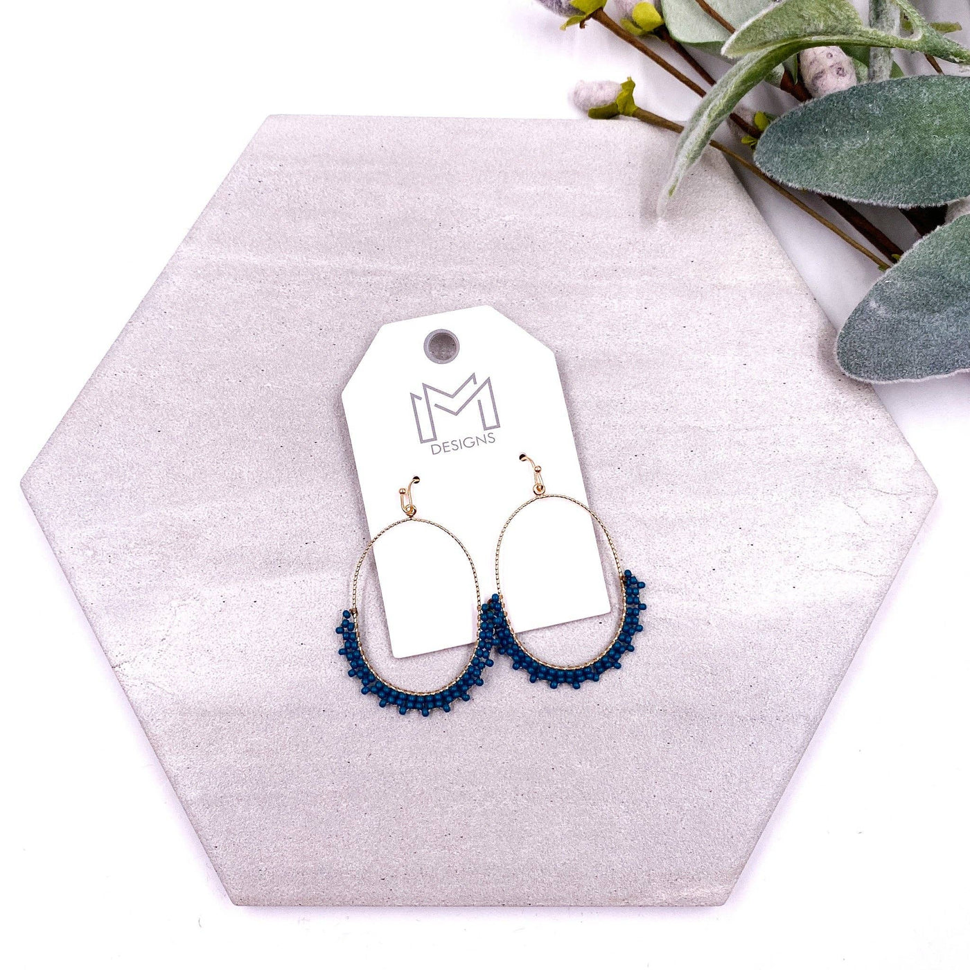 Shara Earrings - Teal
