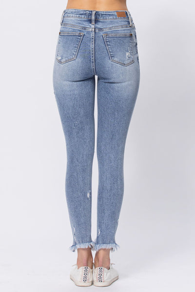 Judy Blue Shark Bite Skinny Jean