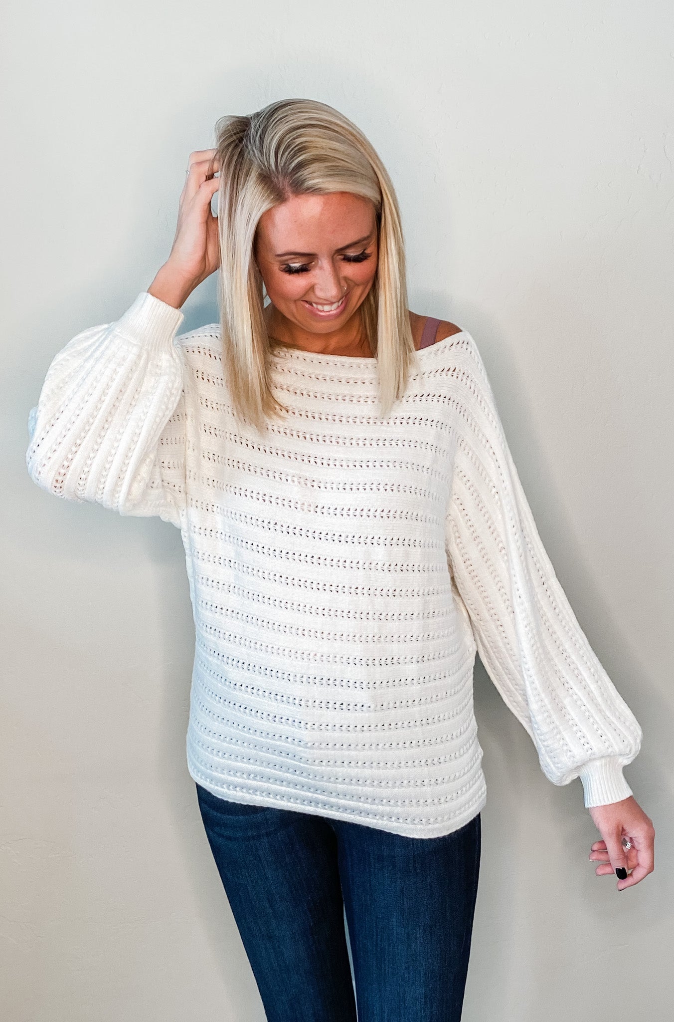 White Sweater Pullover
